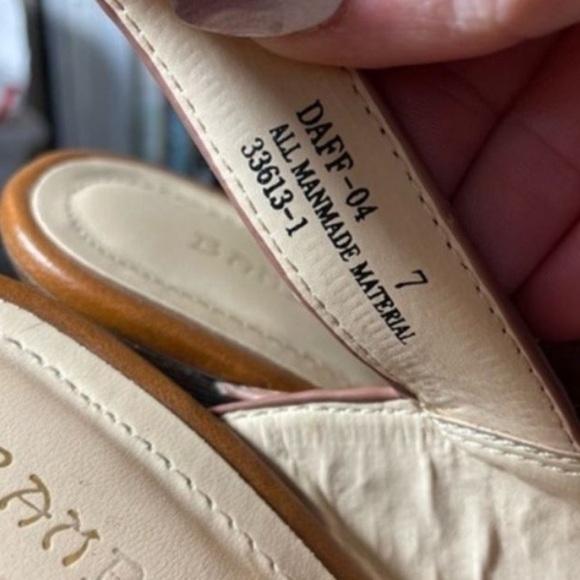 - “DAFF” COGNAC BAMBOO PLATFORM WEDGES OPEN TOE ANKLE STRAP WITH BUCKLE STRAPS 7 - Picture 7 of 9